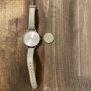 Silver/Grey Olivia Burton Watch Big Face